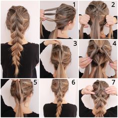 Hair Styles Medium Length Easy, The 100 Hairstyles, Fine Hair Braids, Braids For Fine Hair, Hairstyles Fine Hair, Aesthetic Honey, Extension Hairstyles, Hair Step By Step, Hairstyles Braid