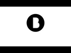 the letter b is shown in black and white