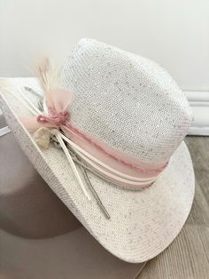 Women's cowboy hat  Decorative 100% polyester cowboy hat.  Geo quarts charm attached One size fits most  56-58  Adorable   All sales final. Birthday girl, bride to be, bachelorette fun.  Need a different color ? Message me. white  hat, whites, silvers and pinks Embellished Cowboy Hat, Cowboy Hat White, White Cowgirl Hat, Bride To Be Bachelorette, Pink Cowgirl Hat, Cave Creek Az, Hat Western, Cave Creek, Western Hat