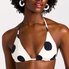 Adjustable Back. From Shopbop. New With Tags. $118 Retail Top Only Chic Polka Dot Swimwear For Spring, Chic Polka Dot Swimwear For Beach, Polka Dot Triangle Top Swimwear For Beach Season, Polka Dot Triangle Top Swimwear For Beach, Kylie Jenner Black, Simon Miller, Kendall And Kylie, Casual Button Down Shirts, Victoria Secret Pink