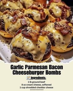 Garlic Parmesan Bacon Cheeseburger Bomb, Gordon Ramsay Recipe, Chef Gordon Ramsay, Bombe Recipe, Cheese Burger, Food Recipes Easy, Bacon Cheeseburger