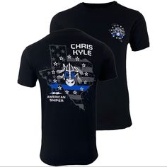 Howitzer Style Men's T-Shirt Chris Kyle Texas Respect Military Grunt Mfg Brand: Howitzer Color: Black Style: Chris Kyle Texas Respect / Cv3387 / Bk Material: 100% Cotton Detail: 5% Of Our Proceeds Benefit The American Heroes Who Sacrifice To Protect Us: Join The Cause To Help Veterans And First Responders. A Portion Of Each Sale Goes Back To Charities And Non-Profits: Wishes For Warriors, Rise Above Hardship, National Law Enforcement Memorial Fund, And National Fallen Firefighters Foundation. Wi Kyle Texas, Chris Kyle, Nascar Shirts, Balenciaga T Shirt, Funny Fishing Shirts, Friends Tee, Levis T Shirt, First Responders, Rise Above