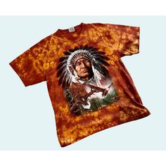 Very cool vintage Rock Eagle t shirt. Circa 90s / Y2K. Brown orange tie dye. Native American graphics on front. 100% cotton. Pullover style. Size large. Pre-owned and gently worn in really nice condition! Features: * tie dye Size: Mens large Condition: Pre-Owned Good Brown Graphic Print Top For Festival, Printed Tie Dye T-shirt With Crew Neck, Tie-dye Printed Crew Neck T-shirt, Tie Dye Printed Crew Neck T-shirt, Printed Tie-dye Cotton T-shirt, Printed Tie Dye Cotton T-shirt, Printed Cotton Tie-dye T-shirt, Vintage Tie Dye Hand Dyed T-shirt, Grunge Hippie