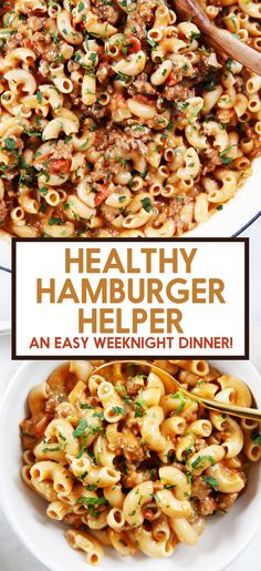 healthy hamburger helper is an easy weeknight dinner