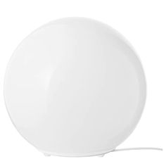 a white light that is plugged into a corded charger on a white background