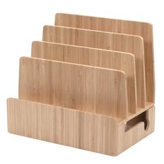 three wooden cutting boards stacked on top of each other