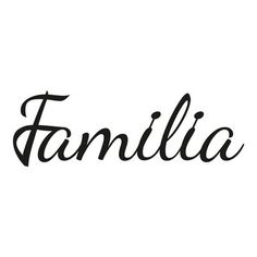 the word family written in black ink