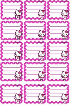 hello kitty printable name tags