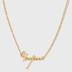 Elevate your game day style with the Bijoux Sport by Luv Aj MLB Nameplate Necklace. Regardless of which team you’re rooting for, we’ve got the perfect pieces to help you show off your team spirit. This necklace features a sleek nameplate crafted from high-quality gold-plated brass, ensuring durability and a polished metal finish. The necklace is adorned with an eye-catching logo charm of your favorite MLB team. High quality but also affordable, these pieces are built to endure much more than a n Luv Aj, Nameplate Necklace, Initial Pendant Necklace, Home Run, Brass Charms, Accessories Jewelry Necklace, Gold Dipped, Initial Pendant, Coin Necklace