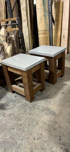 Quality built solid cedar and concrete tables. Could be used inside or outside. Dimensions: 16"W, 20"L, 21"H Outdoor Table Set, Concrete Tables, Outdoor Table Settings, Concrete Table, Milwaukee Wi, Coffee And End Tables, Table Set, Outdoor Table, Milwaukee