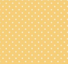 a yellow background with white polka dots