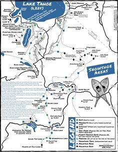 a map of the lake tahoe area