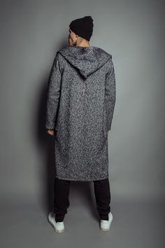 A loose modern gray wool cardigan will make you look and feel amazing It is comfortable and warm and can be worn instead of coat during the autumn/spring. The hood is elegant and handy.Fabric100 % woolSIZE S Сhest 55.11 inch/140 смLength 45,27 inch/115 cm Sleeve 25.98 inch/66 cmSIZE MСhest 55.11 inch/140 смLength 47.24 inch/120 смSleeve 26.77 inch/68 смSIZE L Сhest 55.11 inch/140 смLength 47.24 inch/120 смSleeve 27,55 inch/70 смSIZE XlСhest 55.11 inch/140 смLength 47.24 inch/120 смSleeve 28.34 i Man Coat, Wool Cardigan, Etsy Fashion, Cardigan Coat, Long Coat, Wool Coat, Mens Coats, Fur Coat, High Fashion