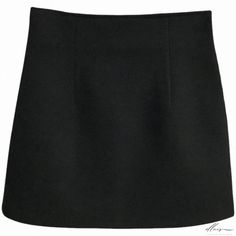 Elluis - Black Wool Midi Skirt: High-waisted, Bodycon, Sexy and Elegant Wool Midi Skirt, Bodycon Pencil Skirt, Types Of Skirts, Black Wool, A Line Skirt, A Line Skirts, Pencil Skirt, Midi Skirt, A Line