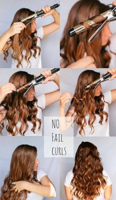 Hair Loop, Easy Curls, Hair Curling Tutorial, Curl Your Hair, Spiral Curls, Curling Irons, Beachy Waves, Great Hair