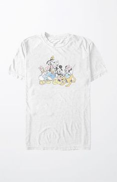 FIFTH SUN Mickey & Friends Group T-Shirt | PacSun Princess Doodle, Cute Disney Shirts, Disney Fits, Friends Group, Tall Hoodies, Plus Size Swim, Disney Shop, Disney Tees, Mickey Mouse And Friends