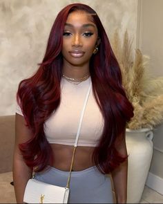 Side Part Sew In Burgundy Weave, Dark Red Sew In Weave Black Women, Burgundy Bob Black Women, Burgundy Side Part Wig, Burgundy Wig Install Side Part, Side Part Burgundy Wig Black Women, Burgundy Side Part Wig With Curls