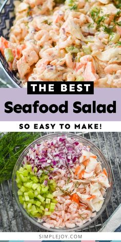 the best seafood salad is so easy to make