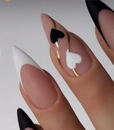 Latest Nails, Nails Designer, Nail Acrylic, Nails Trends, White Nail Designs, White Nail, Nails Black, Pink Nail, Spring Nail