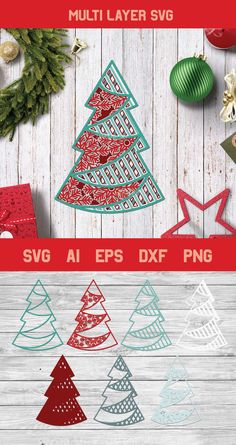 christmas tree svg cut files