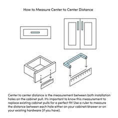 the instructions for how to measure center to center distance in this drawing, you can see that