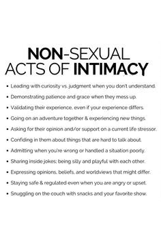 Discover the art of non-sexual intimacy in relationships! Explore meaningful acts that foster emotional connection and deepen bonds. From heartfelt conversations to shared laughter, these gestures nurture love. Elevate your relationship with simple, profound moments. Dive into the essence of emotional closeness and strengthen your connection today. 💑✨ #NonSexualIntimacy #RelationshipBuilding #LoveWithoutLimits #EmotionalConnection #HeartfeltMoments #DeepenYourLove #IntimacyMatters #RelationshipGoals Emotional Closeness, Strengthen Relationship, Relationship Needs, Emotional Connection With Husband, Emotional Intimacy, Tips To Improve Intimacy, Questions To Create Emotional Intimacy, What Blocks Intimacy, Creating Intimacy In A Relationship