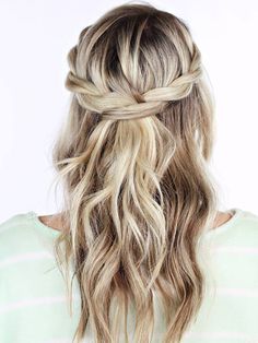 18 Hairstyles That Can Stand Up to Crazy Spring Weather via Brit + Co. Braid Crown Tutorial, Weekend Hair, Wedding Guest Hairstyles, Wedding Hair Down, Short Hairstyle, Half Up Hair, Wedding Hair And Makeup