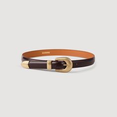 Leather belt | Sandro US Statement Belts, Co Ord Suit, Tuxedo Accessories, Blazer And T Shirt, Womens Leather Belt, Accessories Bags Shoes, Sandro Paris, Weekender Tote, Womens Sandals Flat