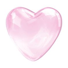 a pink heart shaped object on a white background