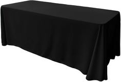 a black tablecloth on a white background