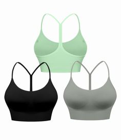 PRICES MAY VARY. Multiple Colors Available -Y Back Women'S U-Neck Sexy Sports Bra Spaghetti Workouts Bra Underwire Bra Is Available In 6 Fashionable Colors - Black, White, Pink, Gray,Blue,green To Meet Your Different Choices Medium coverage & Light support: U-shape round neckline design,the chest coverage is lower and the support is Light,Y Back sexy and charming to wear.Removable Pads:Removable bra pads easy to remove and wash. High Quality Fabric- This Soft Wirefree Racerback Workout Bras Wome Rest Time, Bra For Women, Yoga Exercise, Bra Pads, Neckline Designs, Lounge Lingerie, Yoga Bra, Back Workout, Padded Bras