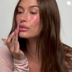 Here's Exactly How to Get Hailey Bieber's Pink Jelly Glazed Nails Pink Jelly Nails Hailey Bieber, Hailey Bieber Nails 2024, Jelly Glazed Nails, Pink Jelly Glaze Nails, Hailey Bieber Pink Nails, Hailey Beiber Nails Pink, Cool Pink Nails, Pink Hailey Bieber Nails, Hailey Bieber Nails Pink