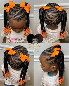 Toddler Girl Braid Styles With Beads, Sky Hairstyle, Girl Braided Hairstyles, Kids Braids With Beads, Hairstyles With Beads, Dream Hairstyles, Children Hairstyles, Black Kids Braids Hairstyles