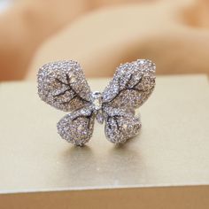 ✰ This delicate jewelry is perfect for people who want to achieve a brilliant and splendid look ✰ This Butterfly Shaped ring set not only suitable for formal occasions such as banquets, weddings, theme parties, but also for everyday wear ✰ This dainty ring is a very special gift for birthday, Mother's Day, Valentine's Day and more  ✰ Comes with an exquisite gift box Materials: Environmentally-friendly brass + Zircon Quantity: 1 Piece ----♛ PRODUCTION & SHIPPING ♛ --- ✰Multiple items purchased in Formal Butterfly-shaped Cubic Zirconia Rings, Diamond White Cubic Zirconia Butterfly Ring For Wedding, Butterfly-shaped Diamond Jewelry For Wedding, Butterfly Shaped Diamond Jewelry For Wedding, Elegant Butterfly Diamond Ring For Gift, Butterfly-shaped Diamond Wedding Jewelry, Wedding Butterfly Ring In Cubic Zirconia, Butterfly Ring With Diamond Accents For Gift, Gift Butterfly Ring With Diamond Accents