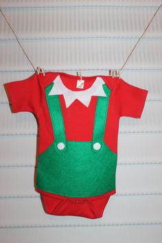 Lil Elf Onesie, costume, Christmas bodysuit, Santa's helper, elf costume Baby Elf Costume, Christmas Bodysuit, Onesie Costumes, Elf Costume, Santa Helper, Onesies, Elf, Baby Onesies