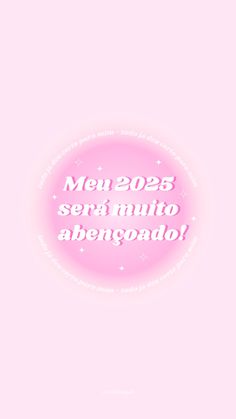 a pink circle with the words meu205s sera muito abengado