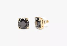 Kate Spade Small Square Studs | Kate Spade New York Kate Spade Earrings Stud, Kate Spade Studs, Black Stud Earrings, Black Stud, Kate Spade Earrings, Square Earrings Studs, Square Stud, Small Earrings Studs, Spade Jewelry