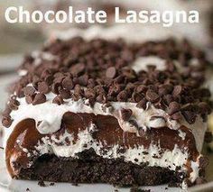 chocolate lasagna recipe on pinterest