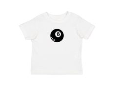 8 Ball Baby Tee White t shirt with black billiards graphic and star accents Available in size small, medium, and large Measurements (in inches): Small- Width: 16 Length: 19.5 Medium- Width: 18 Length: 23 Large- Width: 19 Length: 25 Care Instructions: * Do not dry clean * Wash and dry inside out * Hang dry (preferred) or machine dry on a delicate setting * Use cold water * Use mild detergent * Do not bleach 8 Ball Shirt, Charity Shopping, Magic 8 Ball, Y2k T Shirt, Balls Shirt, Baby Tees, 8 Ball, Grunge Y2k, Summer Fits