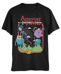 Black Adventure Time, Adventure Time Outfits, Adventure Time Hoodie, Cartoon Tshirts, Adventure Time Merch, Cartoon Graphic Tees, Adventure Time Clothes, Adventure Time T Shirt, Adventure Time Shirt