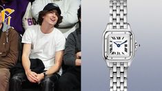 Just one day after we declared tiny timepieces the biggest watch trend of 2023, Timothée Chalamet decided to do us a solid and really hammer the point home. On Friday, the Wonka star popped up on the sidelines of the Lakers-Pacers game in Vegas wearing a petite 23mm Cartier Panthère. One of Hollywood's biggest, brightest stars wearing a teensy Cartier represents a wild turnaround from the '90s and '00s, when guys like Sly Stallone and Arnold Schwarzenegger reigned supreme in ginormous Panerai... Sly Stallone, Most Stylish Men, Big Watches, Watch Trends, Pierce Brosnan, Wrist Candy