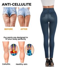 Stroll through the city like a queen with your own style, with a slim and enviable body thanks to our Women's Denim Leggings™ that shape your figure, are comfortable, elastic and healthy. Shape your figure, look stylish and elegant! Size Chart Size Hips (cm) Length (cm) S 62-96 94 M 62-96 94 L 66-106 96 XL 66-106 96 2XL 72-112 101 3XL 72-112 101 NOTE: Items may have slight color difference and 0.4- 1 size difference due to manual measurement. Denim Leggings, Look Stylish, Jean Leggings, Denim Women, Women's Leggings, The City, Leggings, Queen, Elastic