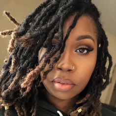 Loc Bob, Black Locs, Loc Nation, Quick And Easy Hairstyles, Beautiful Locs, Beautiful Dreadlocks, Short Locs Hairstyles, Starter Locs, Hairstyles For Girls