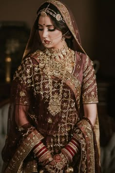 Brown wedding lehenga for brides Rajasthani Bride, Rajputi Dress, Latest Bridal Lehenga, Indian Bridal Photos, Indian Bride Outfits, Bridal Lehenga Collection, Latest Bridal Dresses, Indian Bridal Lehenga, Bridal Outfit