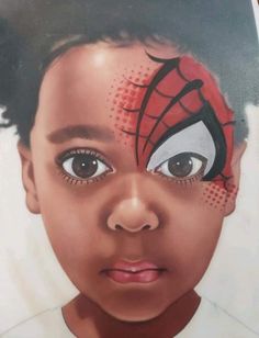 Superhero Face Painting, Face Painting Designs, One Eye, Facepaint, Face Painting, Fun Crafts, Face Paint, Spiderman, Makeup