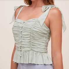 Duffy Sweetheart Neck Top By Astr The Label In Sage. Xs, New And Never Worn. Sweet Fitted Tops For Spring, Sweet Sleeveless Fitted Top, Sweet Fitted Sleeveless Top, Fitted Sleeveless Sweet Top, Sweetheart Neck Top, Astr The Label, Sweetheart Neck, The Label, Womens Tops