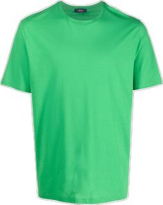 Classic Green T-shirt For Spring, Green Cotton Crew Neck T-shirt, Classic Green Short Sleeve Top, Green Classic Relaxed Fit T-shirt, Classic Green Relaxed Fit T-shirt, Cotton T Shirt, Cotton Tshirt, Crew Neck, Green