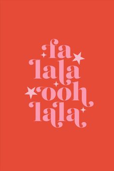 a red poster with the words la tala fool jala on it