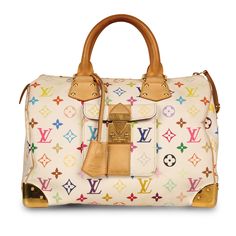 For those of you that didn’t believe in love at first sight, if this bag doesn’t change your mind then there’s truly no hope for you – no offence. Jokes aside, this Multicolore Speedy is not only one of the coolest, most beloved pieces from Louis Vuitton, but also one of the rarest. In collaboration with artist Takashi Murakami, Louis Vuitton released the “Multicolore” line and it quickly became a trademark of early 2000s fashion. Though the rainbow monogram consisting of 33 different colours de Murakami Louis Vuitton, Takashi Murakami Louis Vuitton, Louis Vuitton Multicolor, Mini Slip, Early 2000s Fashion, Takashi Murakami, Love At First Sight, Monogram Canvas, Louis Vuitton