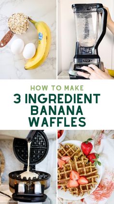 how to make 3 ingredient banana waffles